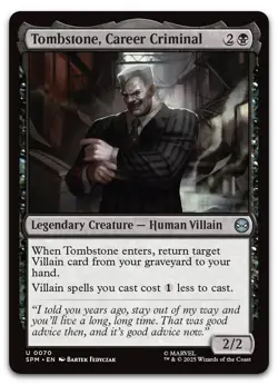 Tombstone, Career Criminal #70 (NM) Spider-Man SPM Magic MTG - Image 1