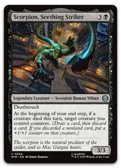 Scorpion, Seething Striker #64 (NM) Spider-Man SPM Magic MTG - Image 1