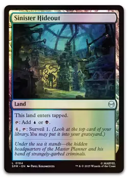 Sinister Hideout #184 (Foil) (NM) Spider-Man SPM Magic MTG - Image 1