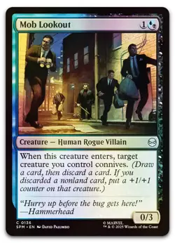 Mob Lookout #136 (Foil) (NM) Spider-Man SPM Magic MTG - Image 1
