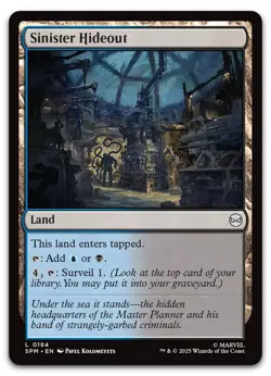 Sinister Hideout #184 (NM) Spider-Man SPM Magic MTG - Image 1