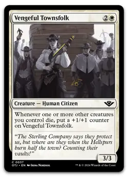 Vengeful Townsfolk #37 (NM) Thunder Junction OTJ Magic MTG - Image 1