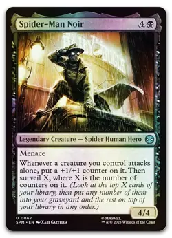 Spider-Man Noir #67 (Foil) (NM) Spider-Man SPM Magic MTG - Image 1