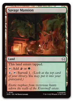 Savage Mansion #183 (NM) Spider-Man SPM Magic MTG - Image 1