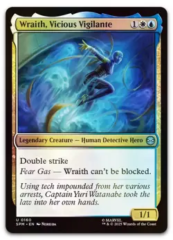 Wraith, Vicious Vigilante #160 (Foil) (NM) Spider-Man SPM Magic MTG - Image 1