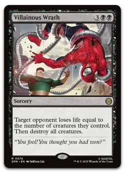 Villainous Wrath #74 (NM) Spider-Man SPM Magic MTG - Image 1