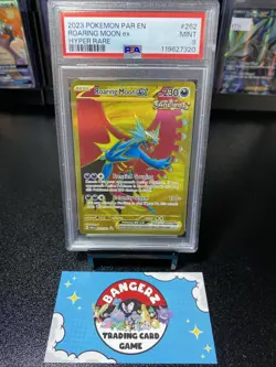 2023 POKEMON PAR EN-PARADOX RIFT HYPER RARE #262 ROARING MOON EX PSA 9 - Image 1