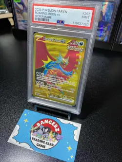 2023 POKEMON PAR EN-PARADOX RIFT HYPER RARE #262 ROARING MOON EX PSA 9 - Image 2