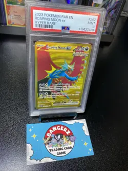 2023 POKEMON PAR EN-PARADOX RIFT HYPER RARE #262 ROARING MOON EX PSA 9 - Image 3