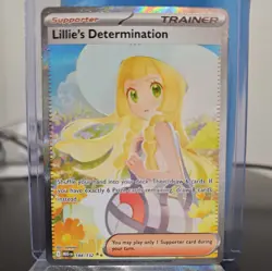 Lillie’s Determination SAR IN HAND 184/132 Pokemon Mega Evolutions English - Image 1