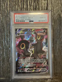 2022 Pokemon SWSH FA / Umbreon VMAX Brilliant Stars PSA 10 - Image 1