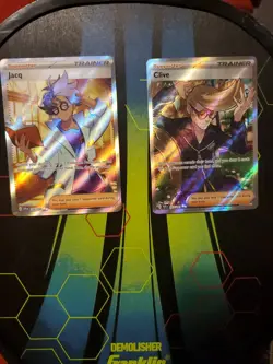 Pokemon Lot Of 2 Mint Condition Clive/jacq. Trainer Rares - Image 1