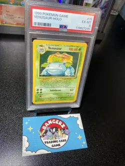 1999 POKEMON GAME #15 VENUSAUR HOLO EX-MT PSA 6 15/102 - Image 3