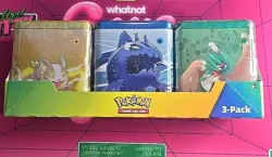 Costco 3 pack Stacking Tin SEALED Set Pokemon TCG Evolving Skies - Image 2