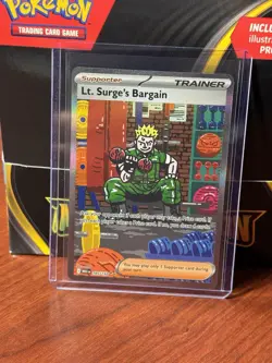 Lt. Surge's Bargain SIR Mega Evolution 185/132 Pokemon TCG NM - Image 3