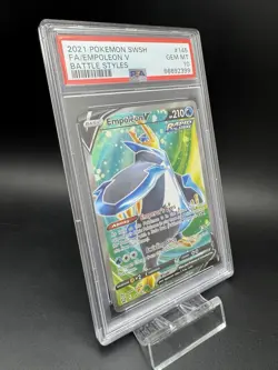 2021 POKEMON SWORD & SHIELD BATTLE STYLES #145 FA EMPOLEON V PSA 10 - Image 5