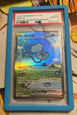 Pokemon Mew ex Bubble Mew PSA 10 Gem Mint 232/091 SIR SV Paldean Fates 2024 - Image 1
