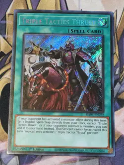 Yugioh! Triple Tactics Thrust RA03-EN072 Secret Rare 1st Edition Near Mint - Image 1