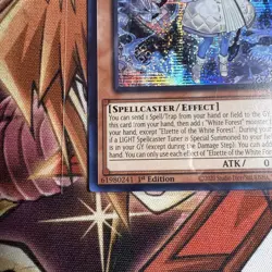 Yugioh Elzette of the White Forest MP25-EN080 1st Ed Prismatic Secret Rare NM - Image 4