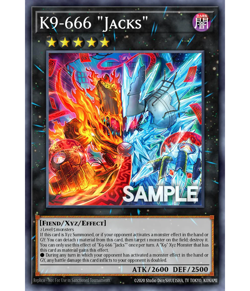 3X K9-666 "Jacks" DOOD-EN047 SR Doom of Dimensions NM 1st Ed Yugioh - Image 1