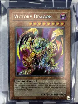 Yugioh Retro Pack 2 Victory Dragon RP02-EN098 Secret Foil Bleed NM/MINT! - Image 1