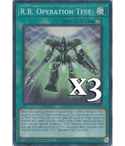 3X R.B. Operation Test DOOD-EN094 SR Doom of Dimensions NM 1st Ed Yugioh - Image 1