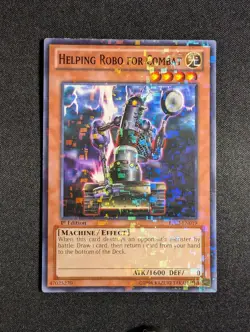 Yugioh - Helping Robo For Combat BP02-EN019 1st Edition Mosaic Rare LP - Image 1