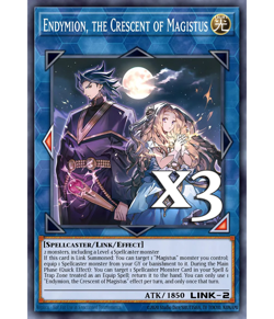 3X Endymion, The Crescent Of Magistus DOOD-EN099 SR NM 1st Ed Yugioh - Image 1