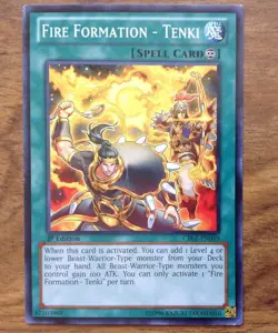 CBLZ-EN059 FIRE FORMATION- TENKI 1st Edition YuGiOh Card. Free UK Postage - Image 1