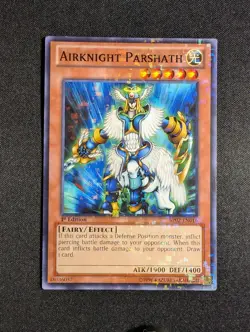 Yugioh - Airknight Parshath BP02-EN016 1st Edition Mosaic Rare LP - Image 1
