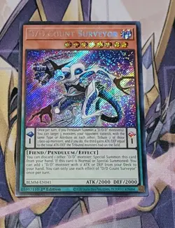 Yugioh! D/D Count Surveyor BLMM-EN041 1st Edition Near Mint Secret Rare - Image 1