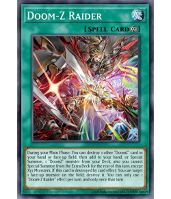 3X Doom-Z Raider DOOD-EN057 SR Doom of Dimensions NM 1st Ed Yugioh - Image 1
