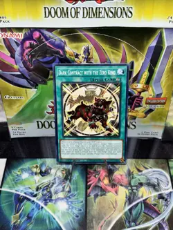 3X Dark Contract With The Zero King DOOD-EN054 C NM 1st Ed Yugioh - Image 1