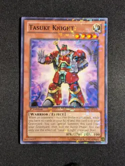Yugioh - Tasuke Knight BP02-EN110 1st Edition Mosaic Rare NM - Image 1