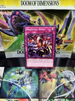 3X Dracotail Sting DOOD-EN077 C Doom of Dimensions NM 1st Ed Yugioh - Image 1