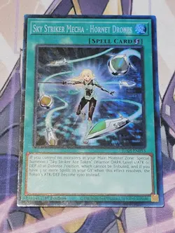 Yugioh! Sky Striker Mecha - Hornet Drones (CR) JUSH-EN053 1st Edition - Image 3