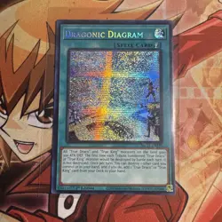 Yugioh Dragonic Diagram MP25-EN139 Prismatic Secret Rare 1st Ed Near Mint - Image 1