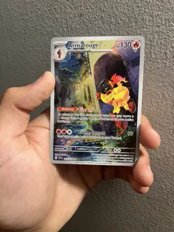 Pokemon TCG Armarouge Scarlet & Violet Base Set Holo Card 203/198 Full Art - Image 1
