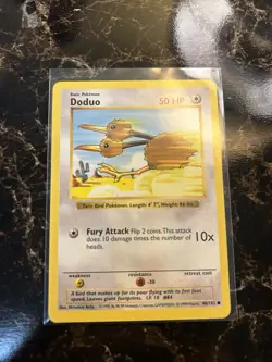 Shadowless Doduo 42/102 Base Set Vintage 1999 Pokemon Card Lp/nm - Image 1