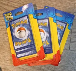 LOT OF 3 *Pokemon TCG 20 card MYSTERY blister packs* *Guaranteed foil card* - Image 1