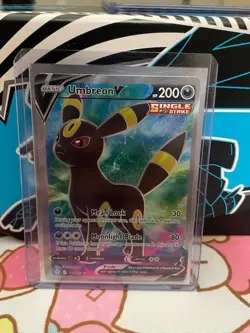Umbreon V 188/203 Evolving Skies NM Full Art Ultra Rare Pokemon Card - Image 1