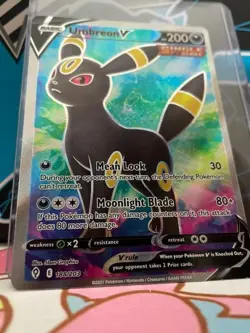 Umbreon V 188/203 Evolving Skies NM Full Art Ultra Rare Pokemon Card - Image 5