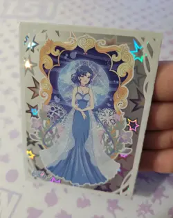 Sailor Moon Cosmos 31 Holo Trading Card - Doujin Art Princess Mercury Star Foil - Image 1