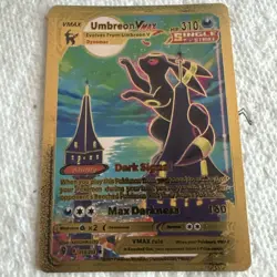 Pokemon Umbreon Gold Foil Fan Art /Display Card NM - Image 1