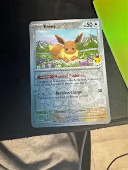 Eevee - (Pokemon Day 2025) (Reverse Cosmos Holo) 074/131 Miscellaneous Cards... - Image 1