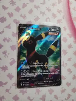 Pokemon Evolving Skies Ultra Rare Umbreon V Full Art Card No 188/203 - Image 1