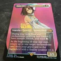 Yuna, Hope of Spira (Borderless) Final Fantasy Foil - Image 1