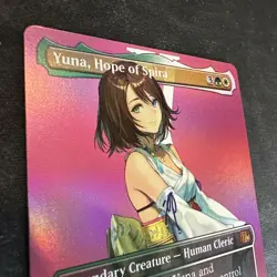 Yuna, Hope of Spira (Borderless) Final Fantasy Foil - Image 3