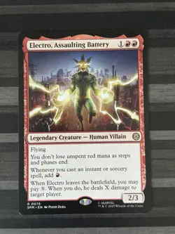 MTG | Electro, Assaulting Battery | Spider-Man | Rare | NM - Image 1
