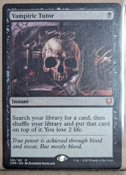 Magic The Gathering: Instant Vampiric Tutor Commander legends Mythic #156/361 NM - Image 1